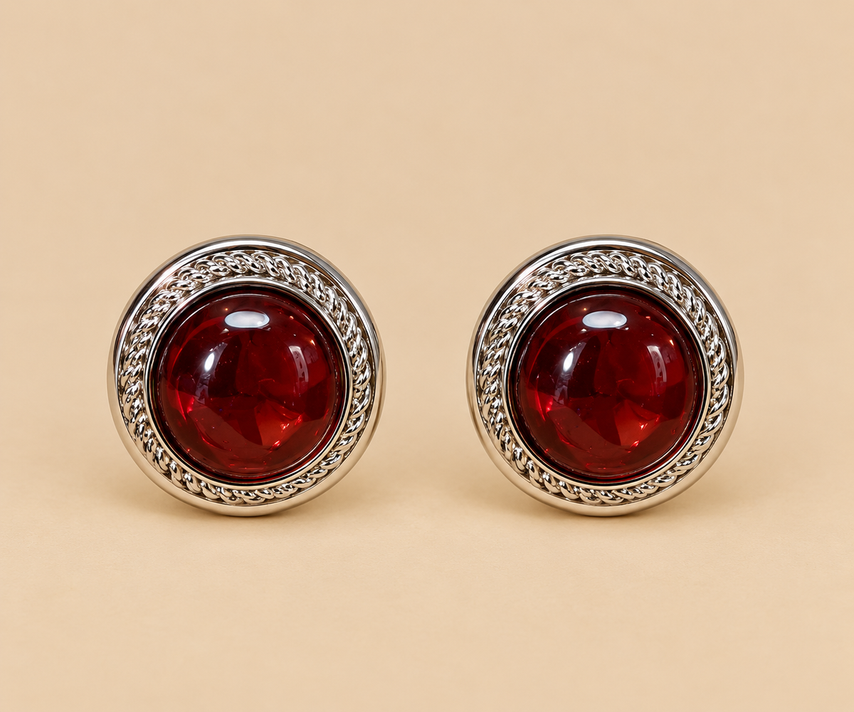 Elizabeth Garnet Studs