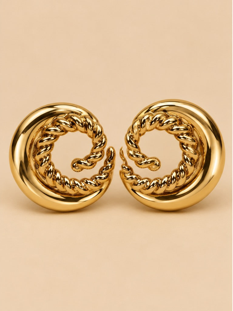 Matilda Coil Stud Earrings