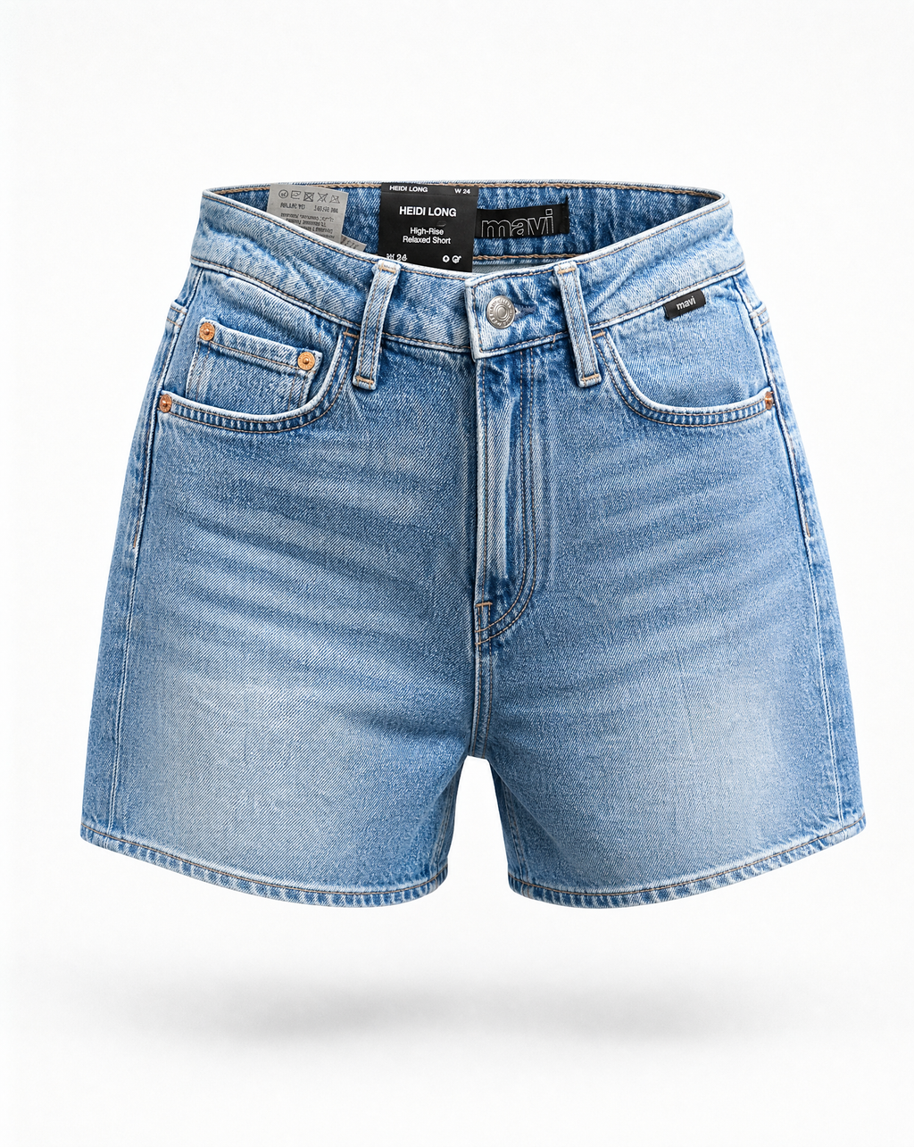 Heidi long short brushed classic blue