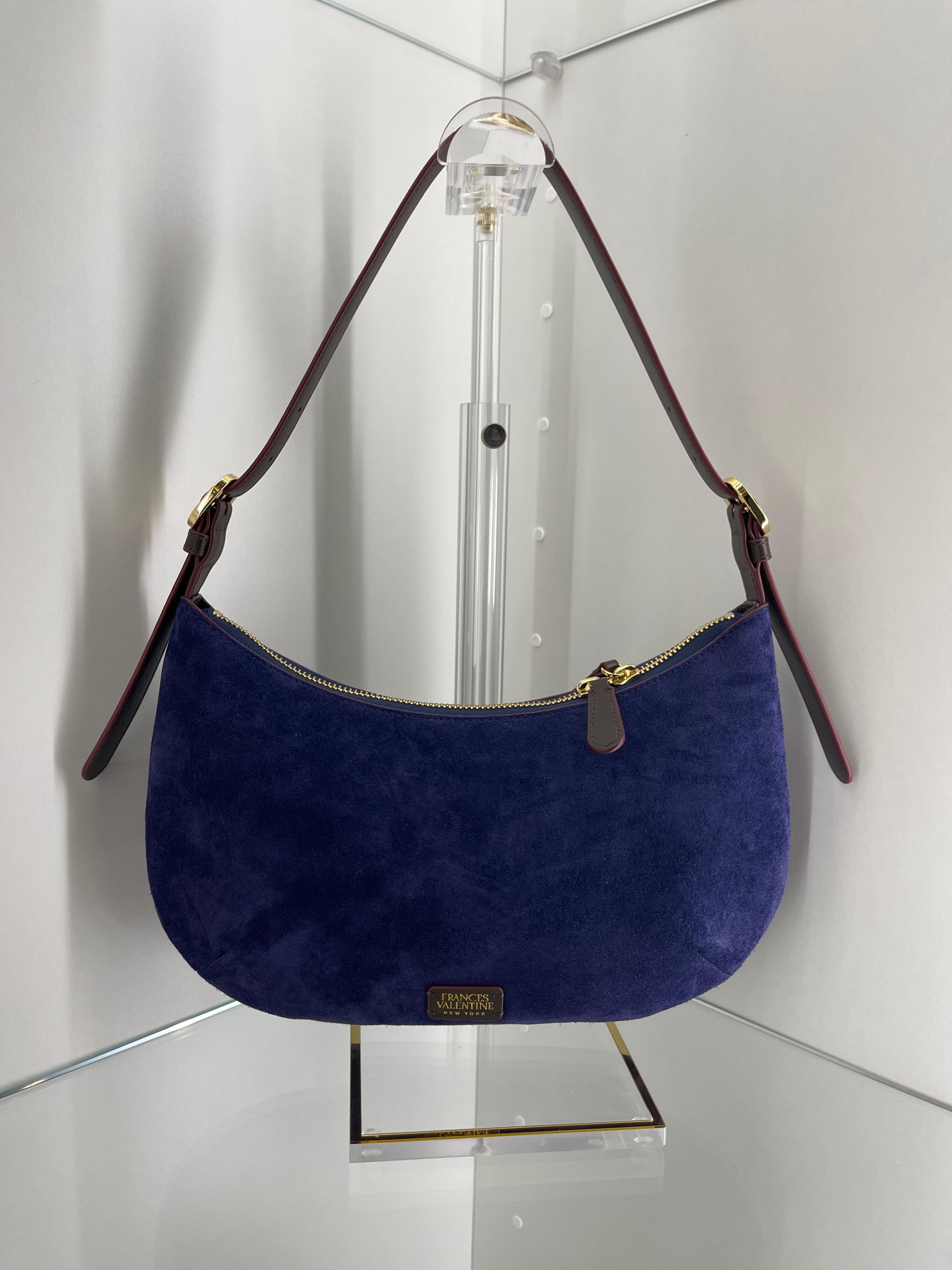 Starr Hobo Suede Leather Navy