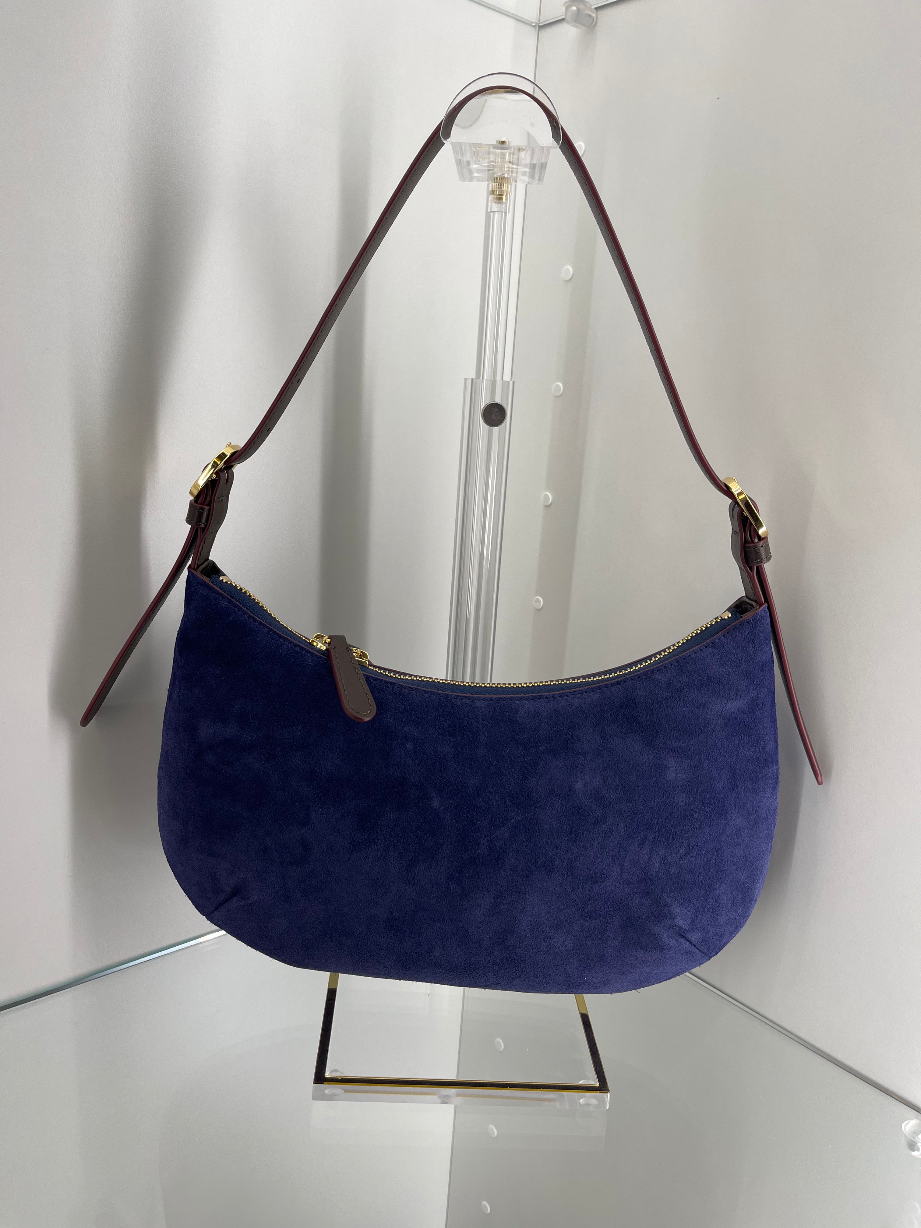 Starr Hobo Suede Leather Navy
