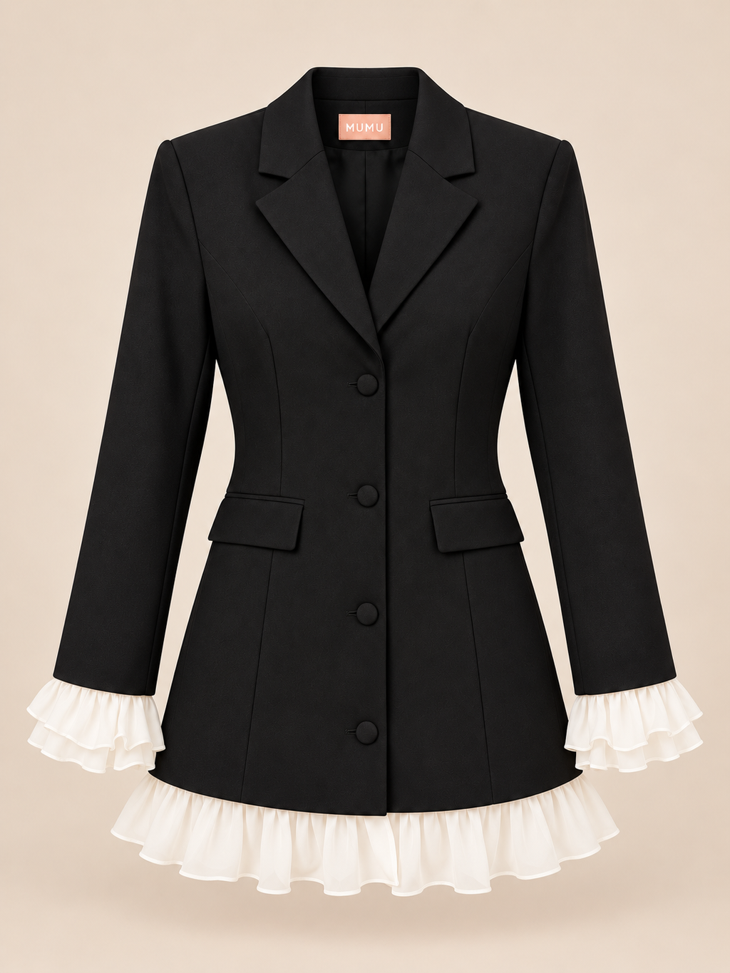Josaphine Ruffle Blazer Dress