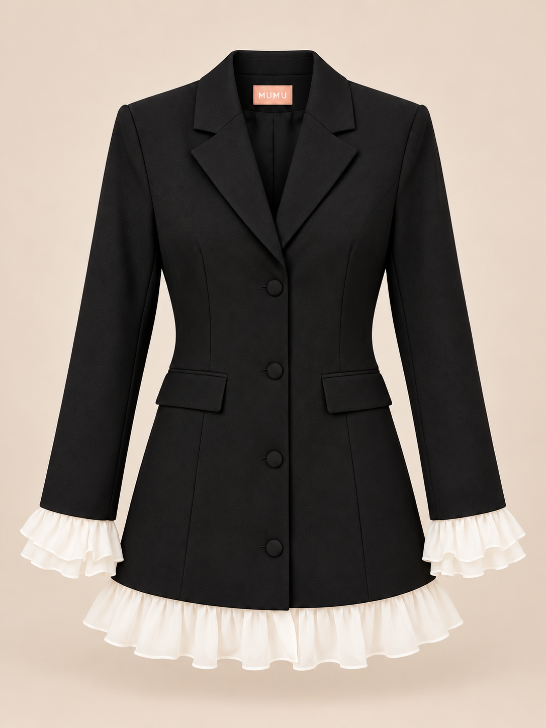 Josaphine Ruffle Blazer Dress