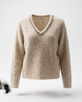 Juliette Embellished V-Neck Sweater