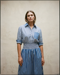 Leighton Ruched Sleeve Shirt