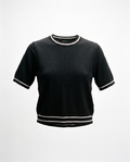 Lillian Contrast Knit Tee