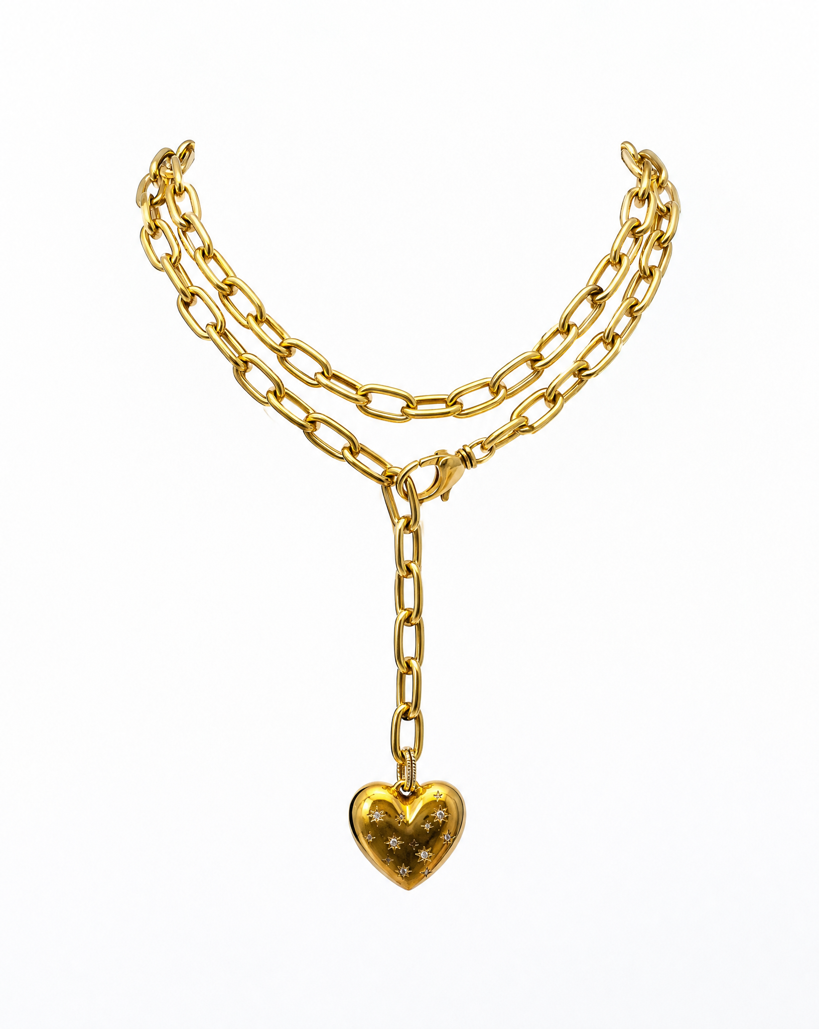 Long Heart Necklace