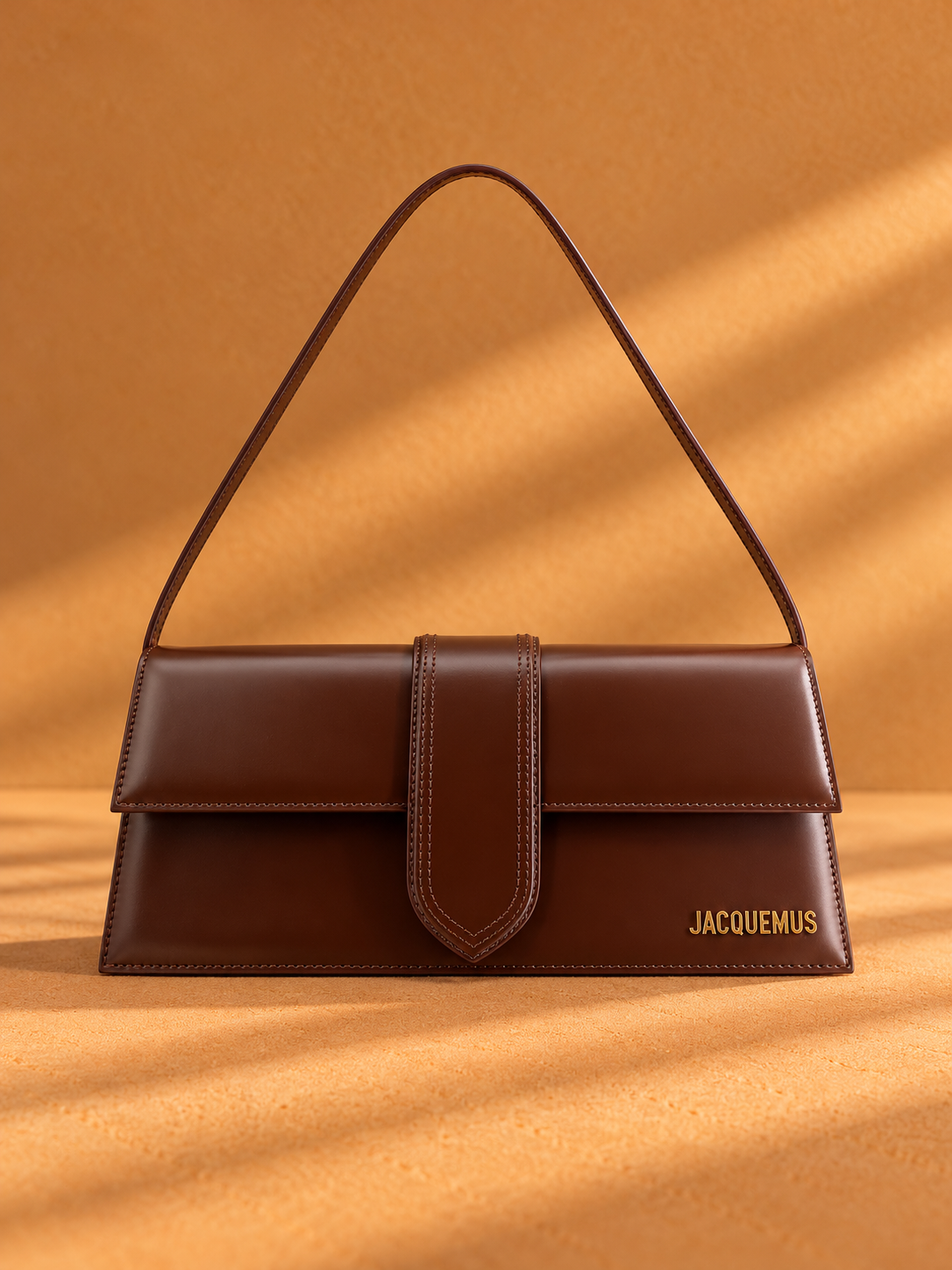 Jacquemus Brown Calf Leather Bow Taurus Handbag