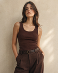 Margot Tank Top Chocolate Brown