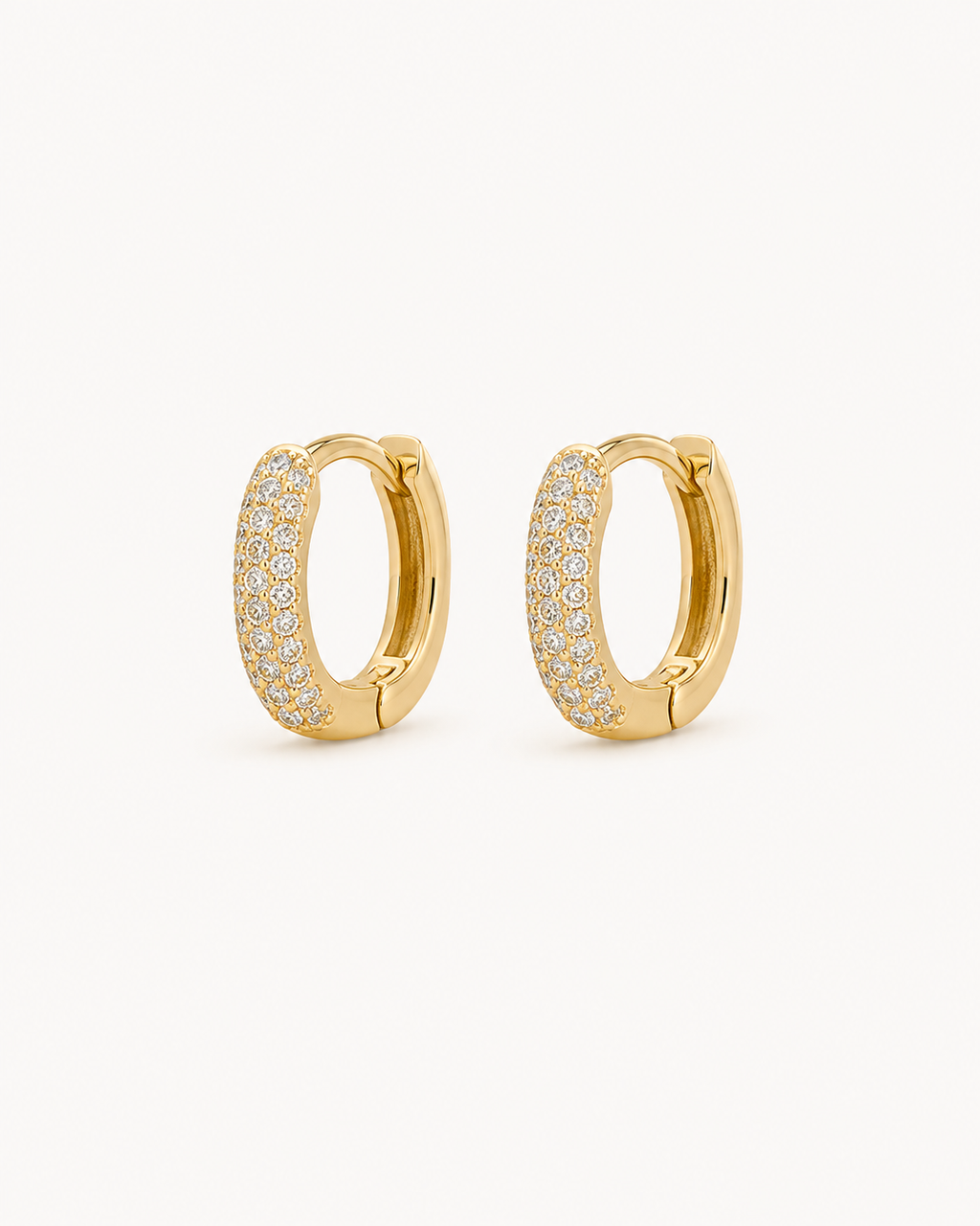 Baby Pave Huggies Earrings