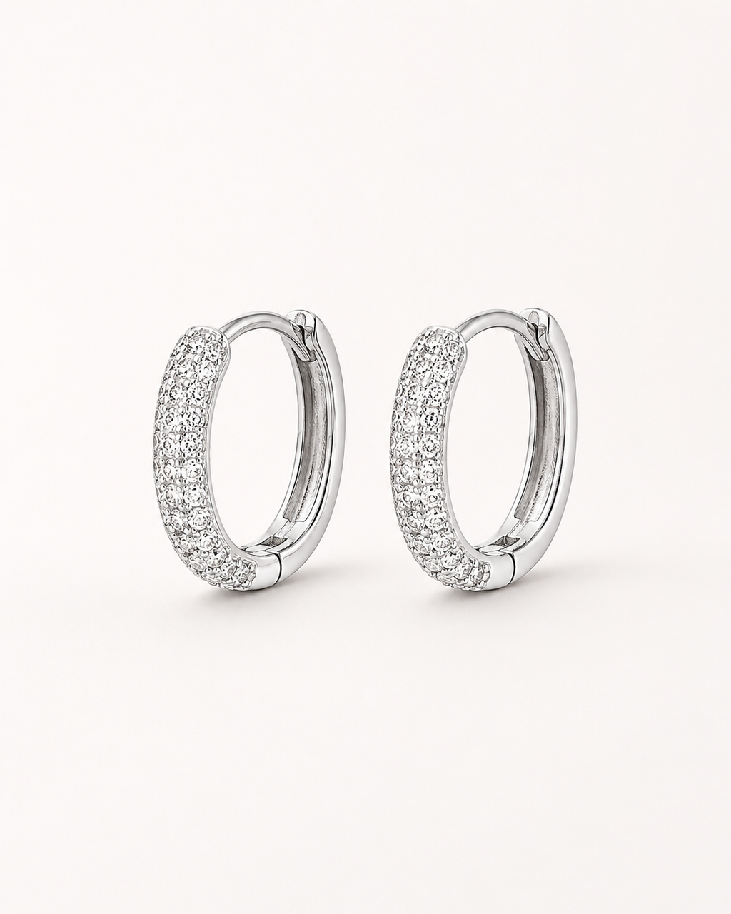 Baby Pave Huggies Earrings