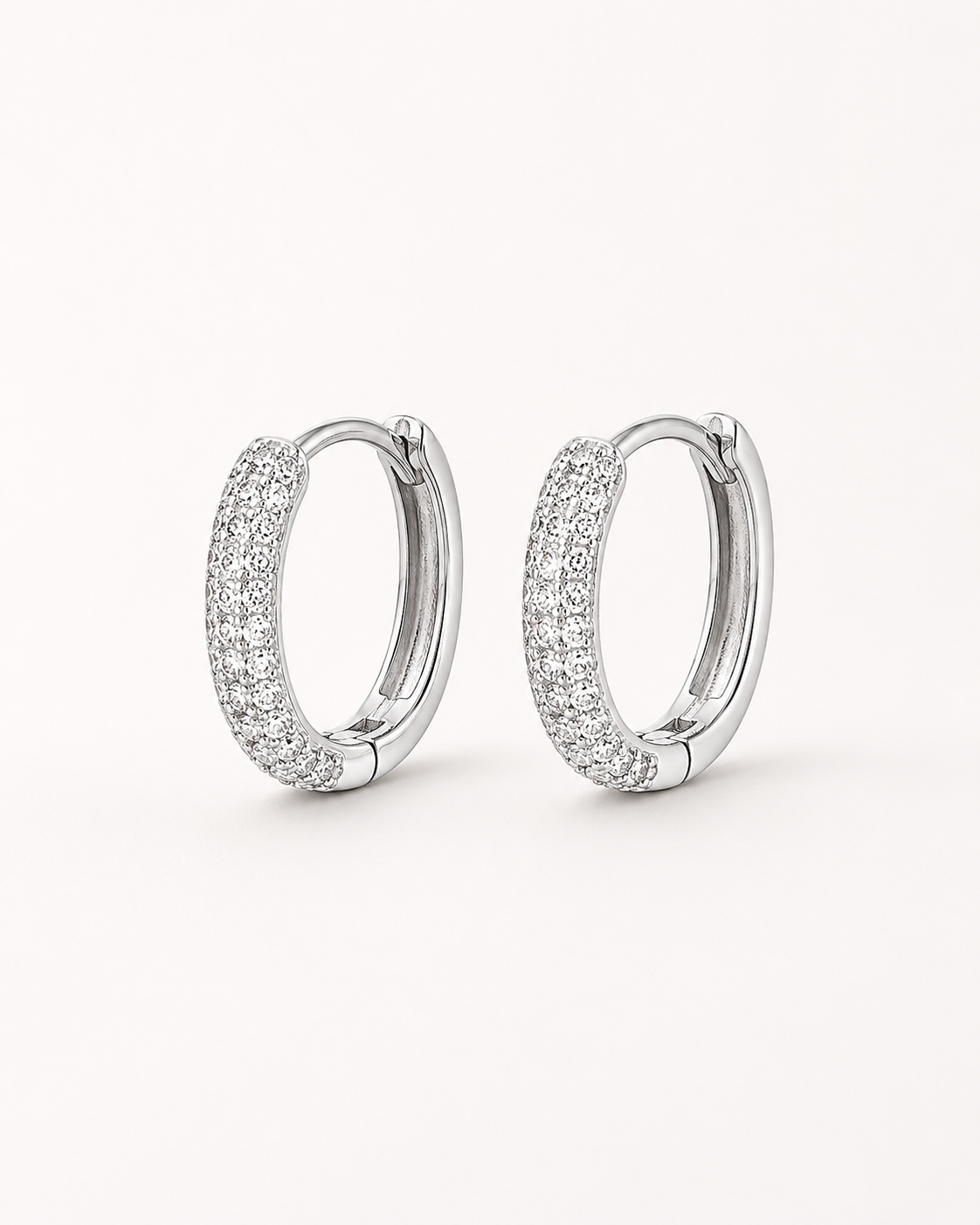 Baby Pave Huggies Earrings