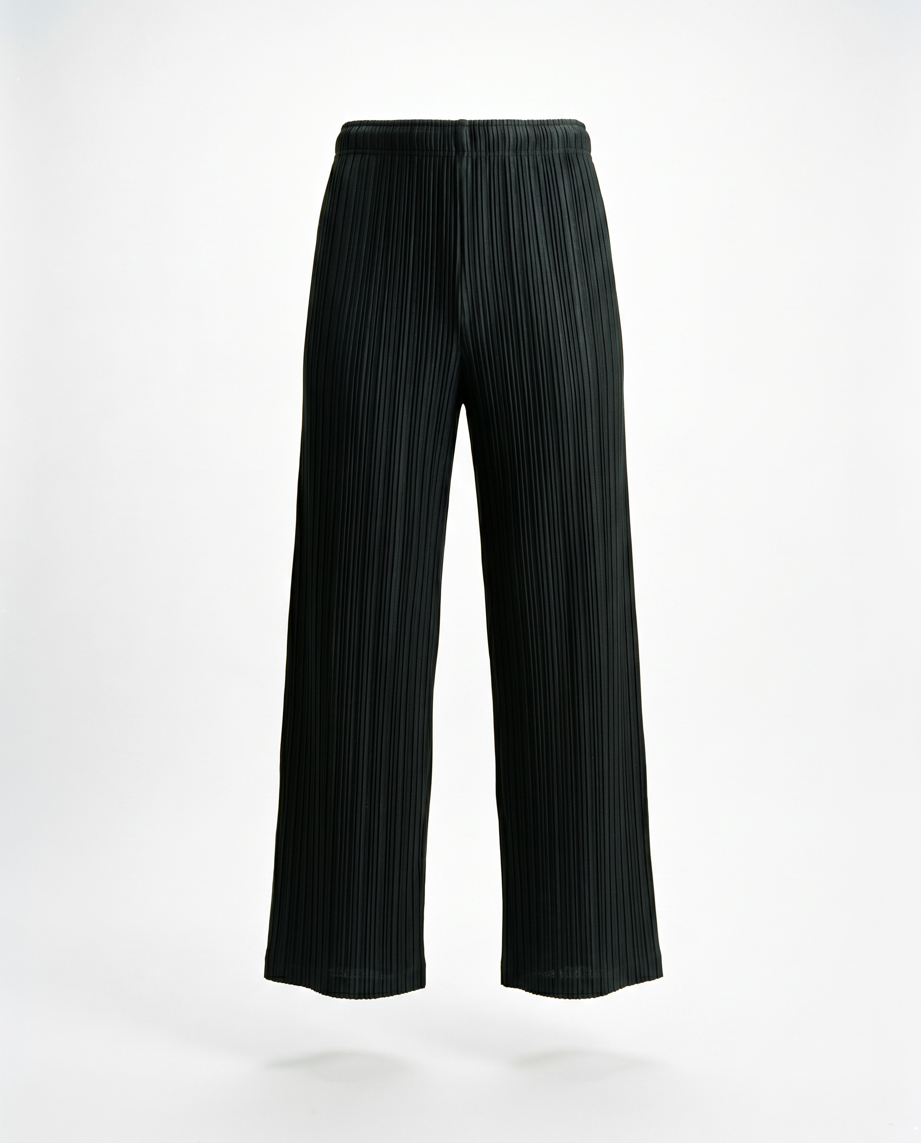 Rachel Plissé Satin Pull-on Pant OS Black