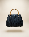 Rooster Wicker w/Bamboo Handle Black