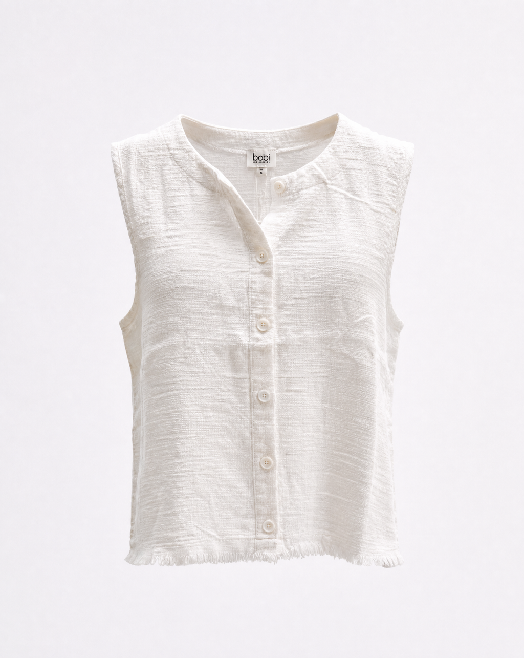 Tessa Linen Button Front Top