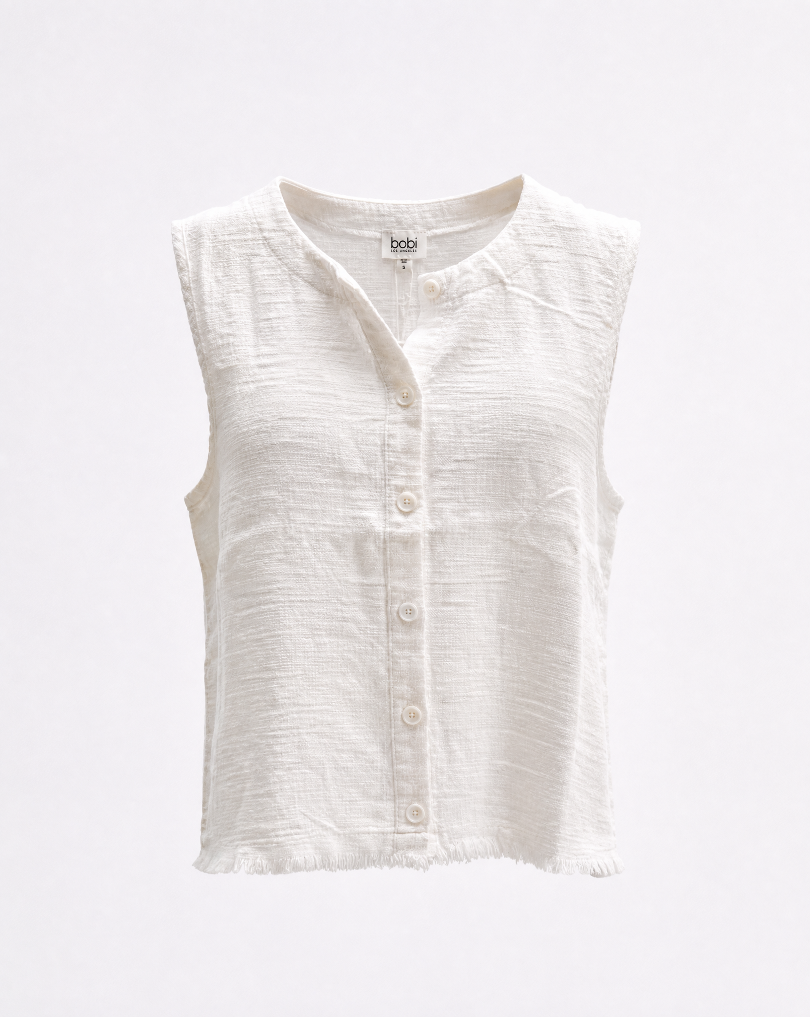 Tessa Linen Button Front Top