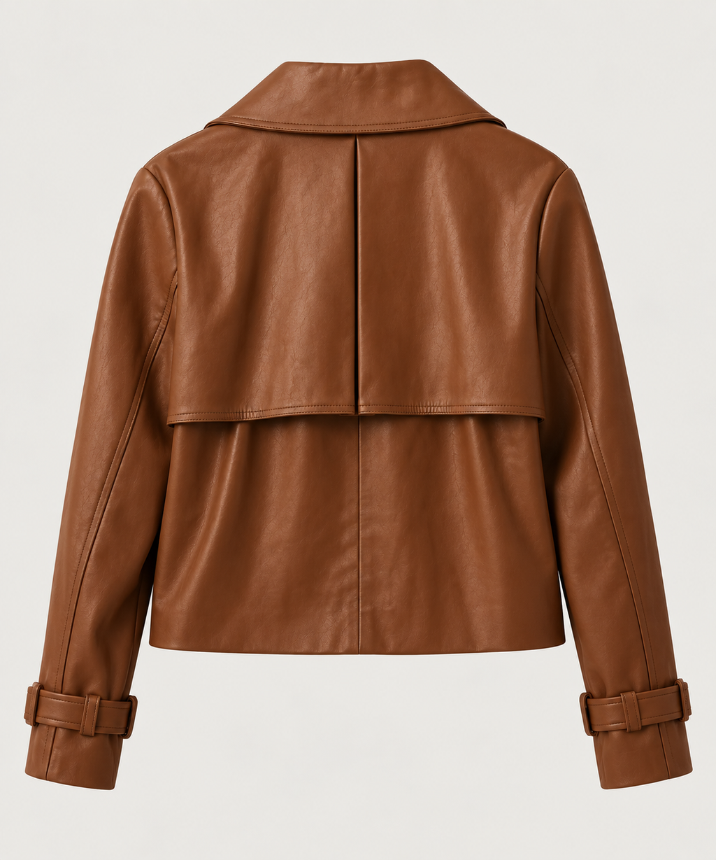The Camille Cropped Trench Jacket