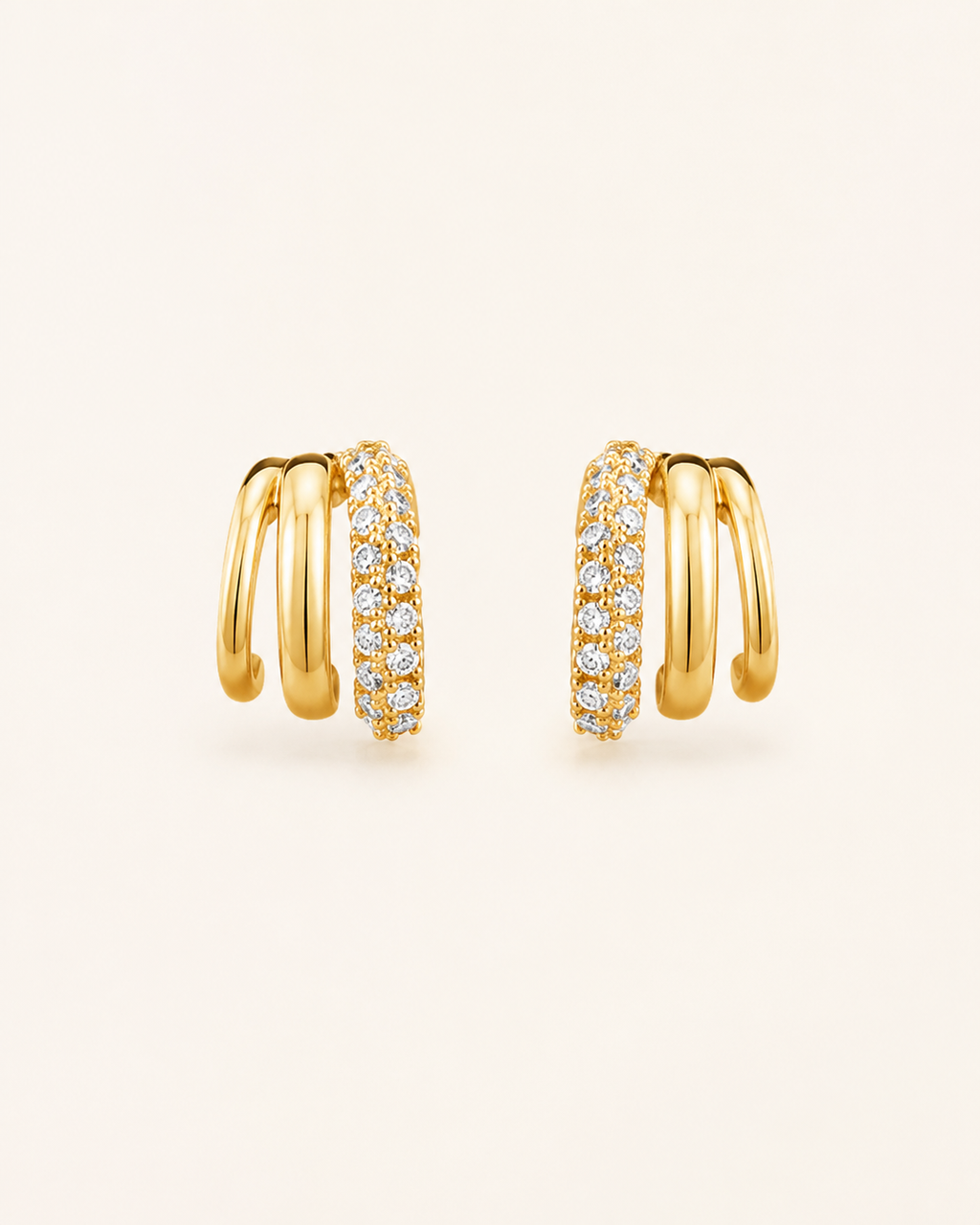 The Multi Piercing Huggies Earrings