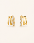 The Multi Piercing Huggies Earrings