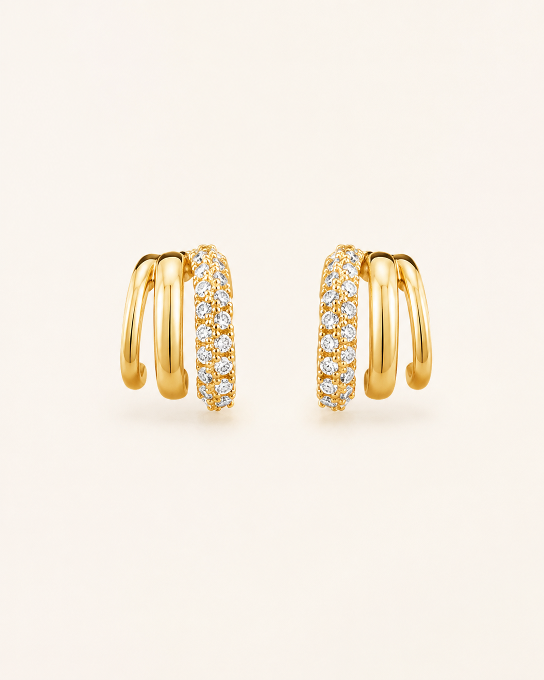 The Multi Piercing Huggies Earrings