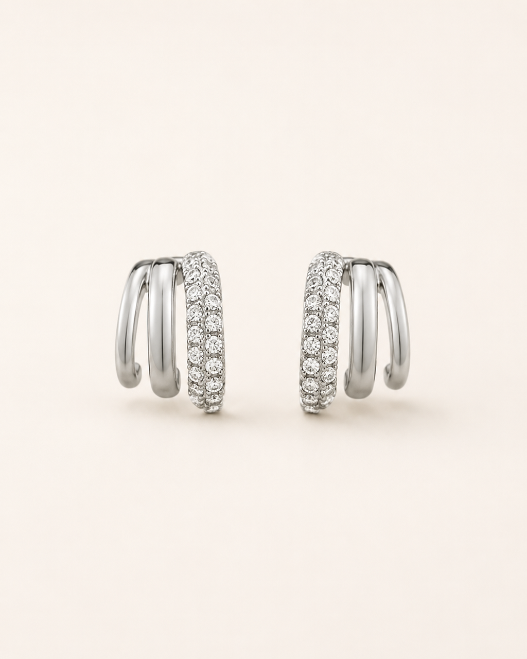 The Multi Piercing Huggies Earrings