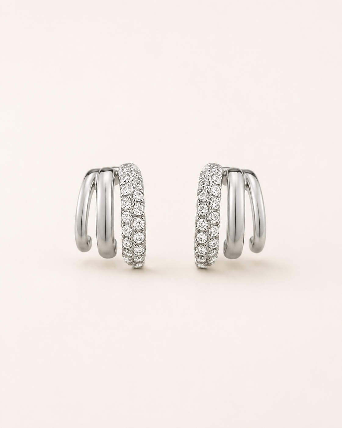 The Multi Piercing Huggies Earrings