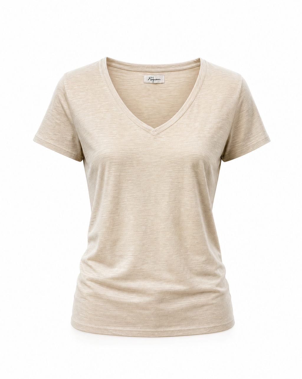 Tyler Deep V Neck Slub TEE