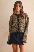 Lucienne Leopard Knit Cardigan