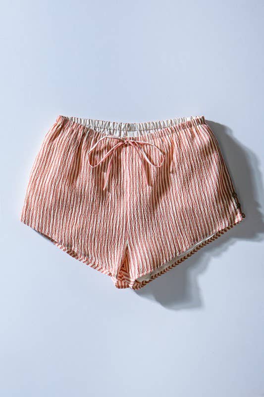 Lucy Crinkle Stripe Shorts