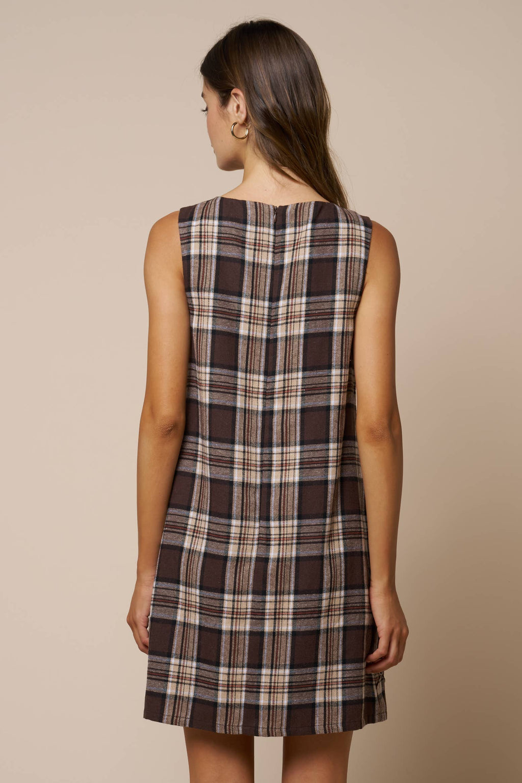 Eloïse Plaid Appliqué Mini Dress