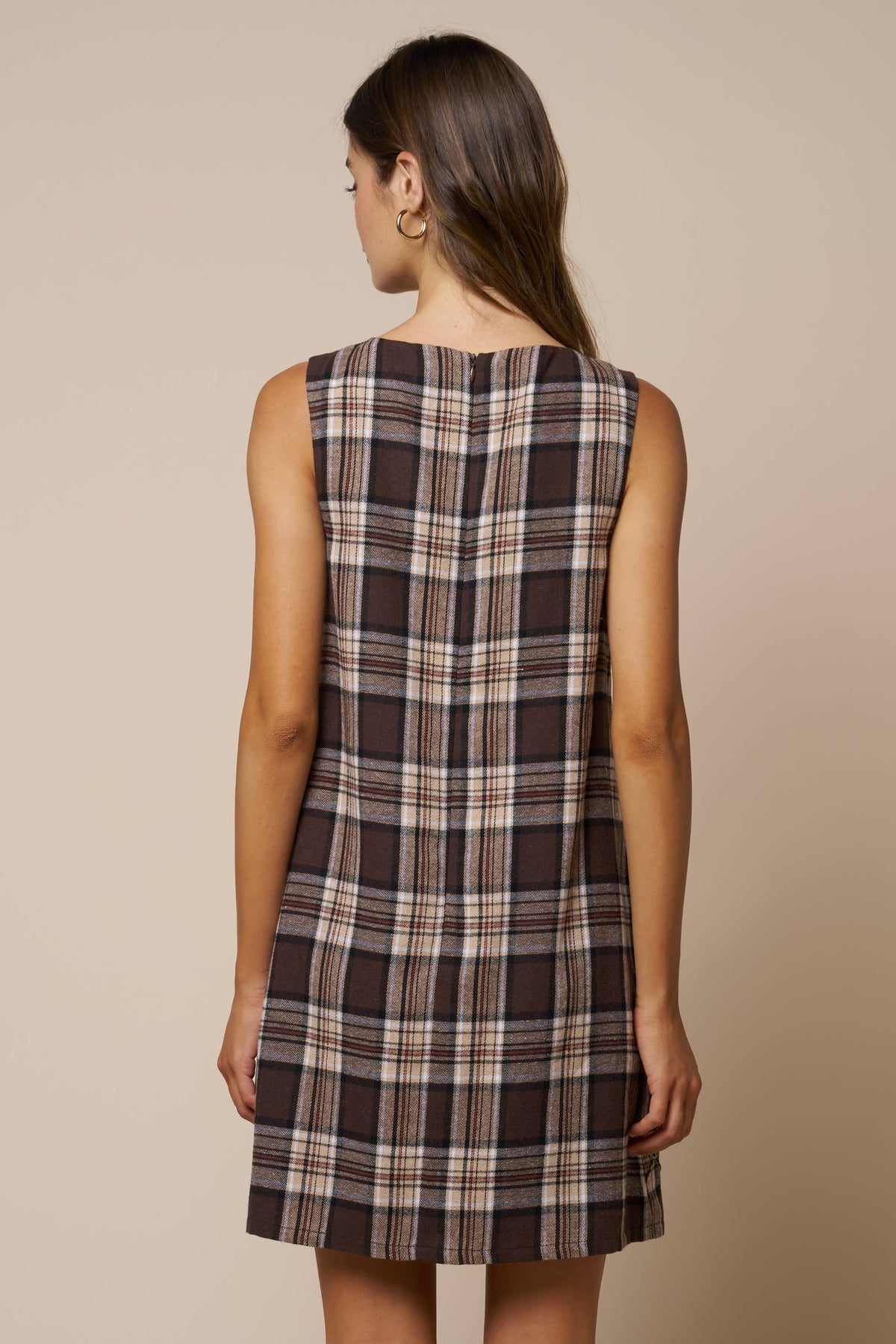 Eloïse Plaid Appliqué Mini Dress