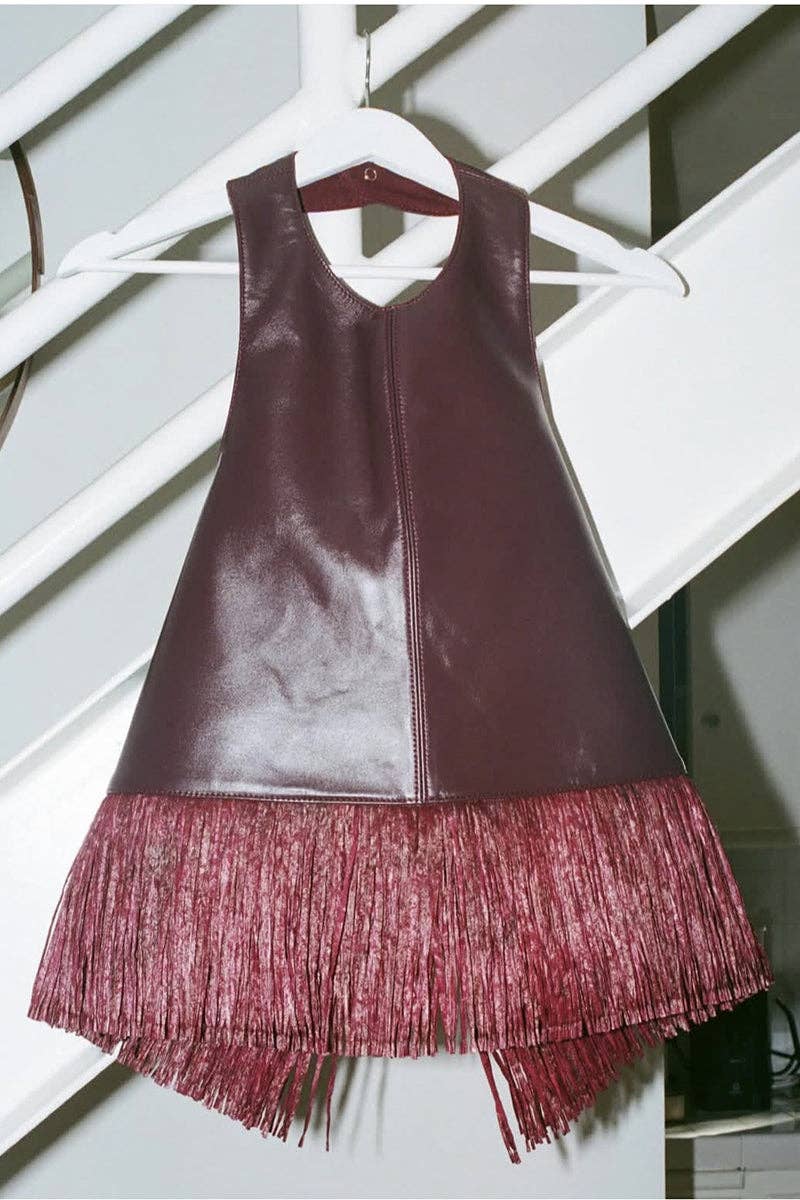 Sloane Fringe Faux Leather Top
