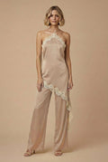 Kaia Satin Lace Jumpsuit
