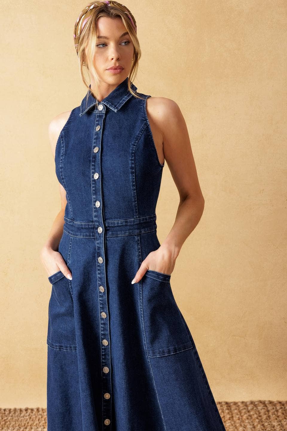 Georgia Denim Midi Dress