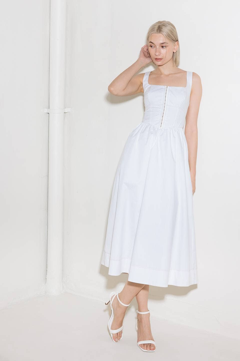 Clara Poplin Midi Dress