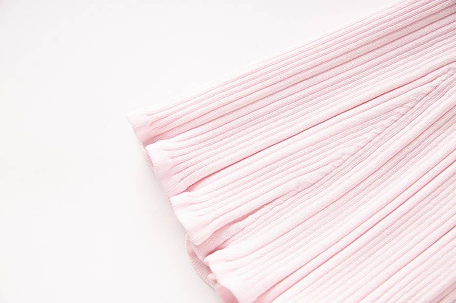 Sophia Pink Knit Polo Dress