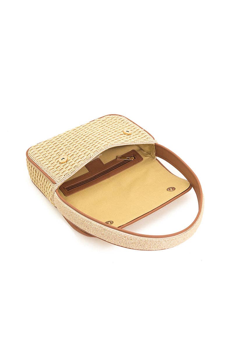 Sienna Woven Shoulder Bag