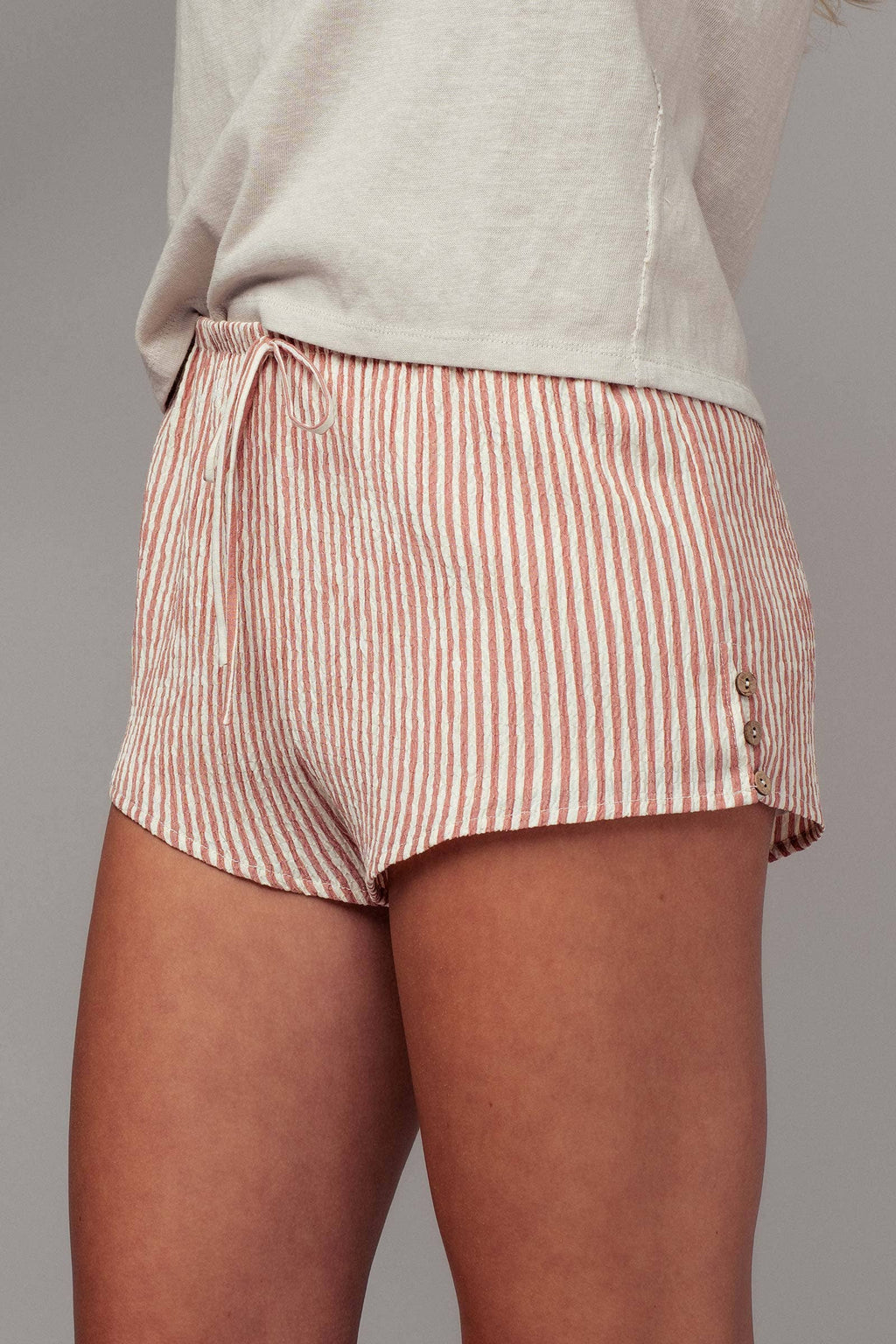 Lucy Crinkle Stripe Shorts