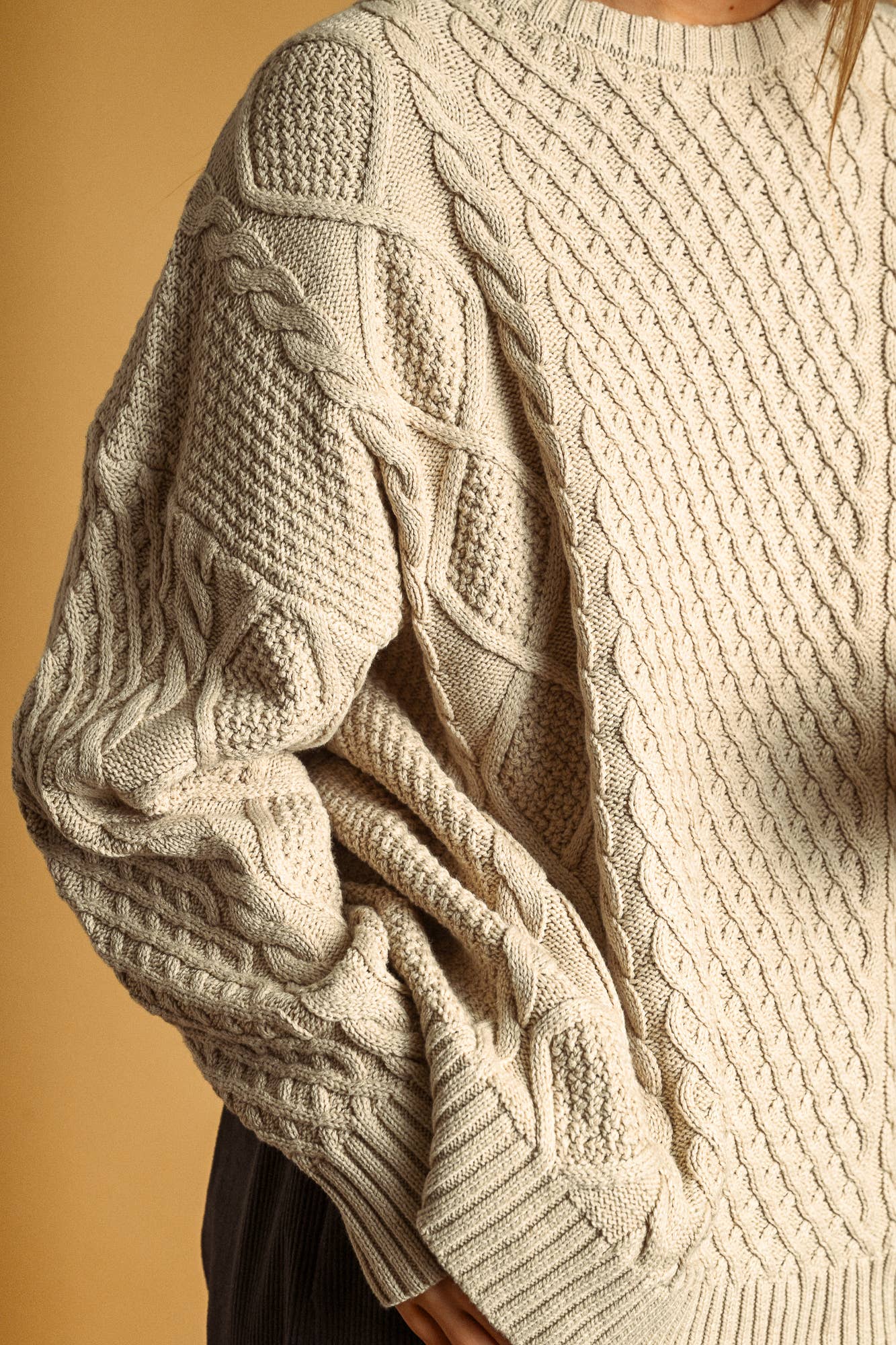 Brigitte Cable Knit Sweater