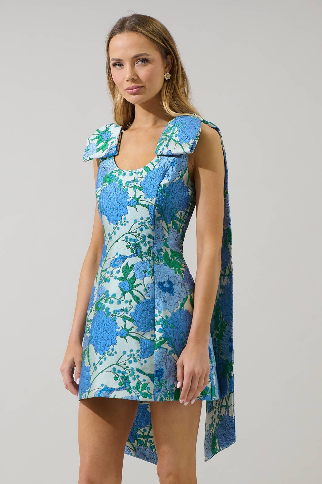 Seraphina Floral Cape Dress