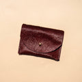 Tessa Hair-on-Hide Cardholder – Plum