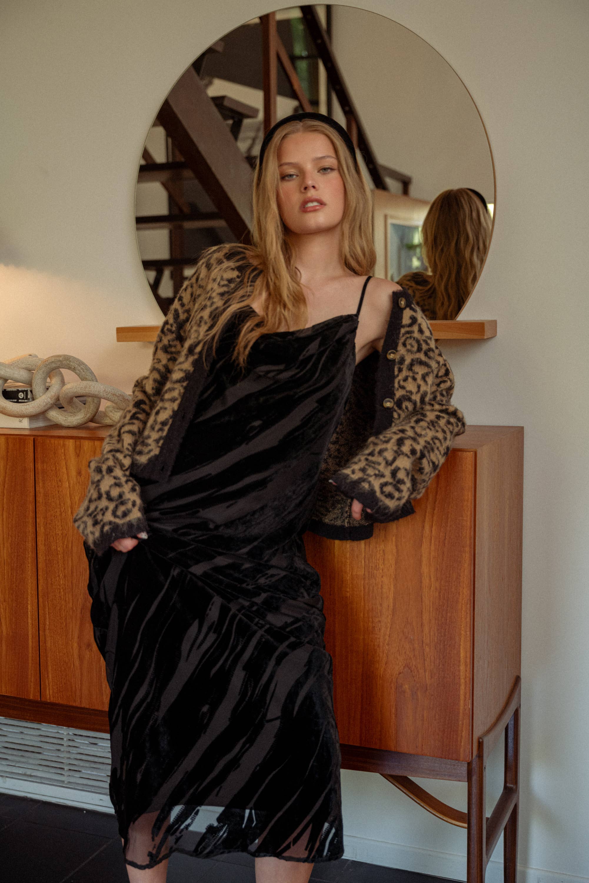 Lucienne Leopard Knit Cardigan