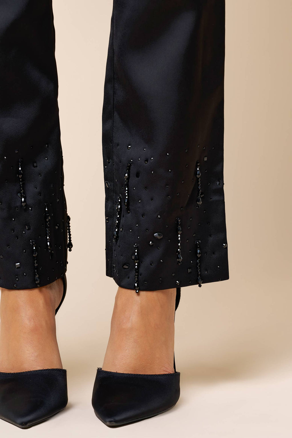 Bianca Satin Embellished Pant